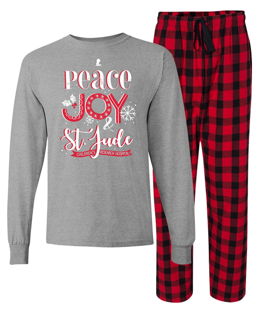 Peace Joy St. Jude Adult Pajama Set